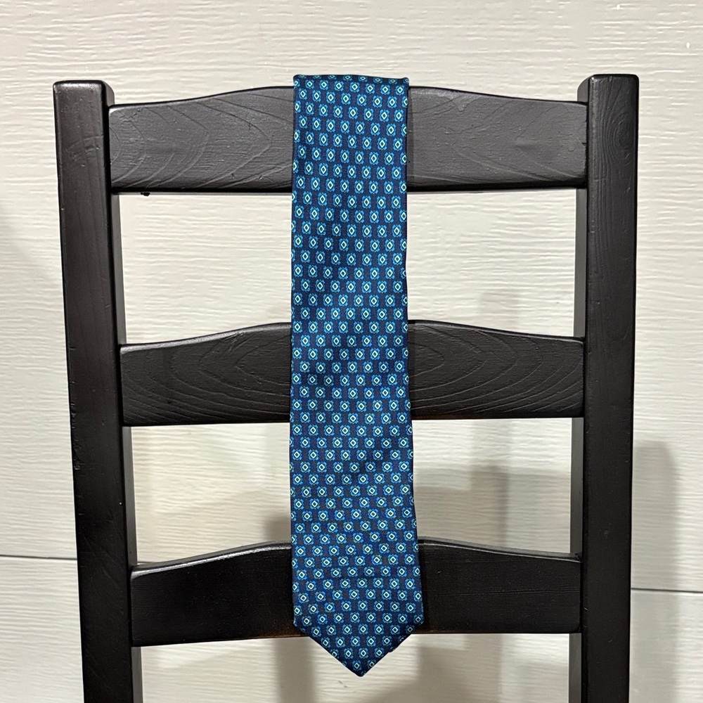 Bonobos Blue Patterned Men's Tie - Picture 2 of 8